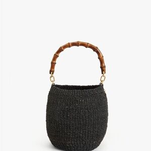 Clare V Black Woven Pot De Miel